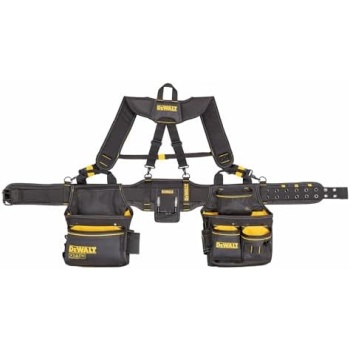 DEWALT Professional Tool Belt Organizer With Suspenders and 25 Pockets, Heavy
