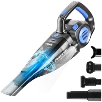DEKOPRO 22V Upgraded Handheld Vacuum – Cordless & Rechargeable Car Vacuum