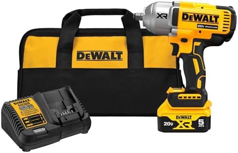 DEWALT 20V MAX Cordless Impact Wrench Kit, 20V MAX, 1/2" Hog Ring