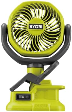 RYOBI RCF18-0 18V ONE+ Cordless 10cm Clamp Fan (Bare Tool) Hyper Green