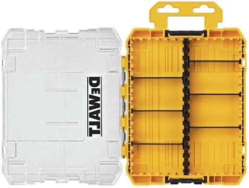 DEWALT Tool Box, Tough Case Organizer, Medium, 8-Compartments, for Small Tools